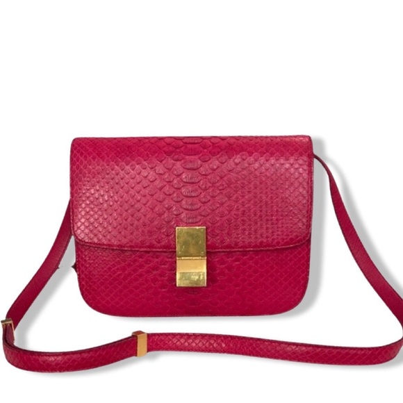 Celine Classic Box Medium Exotic Leather, Gold-tone Hardware - Picture 1 of 3